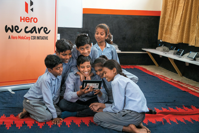 Introduction of Tablets has improved the attendance in class.The digital education is a boon for these kids.