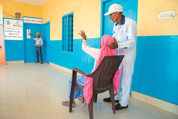 The free eye checks up and cataract operation facility has
attracted many to study the success of this model.