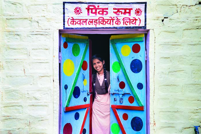 A first of its kind, the pink room is a bold step which gives dignity to the girls during painful menstruating days