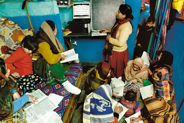  women
literacy centres have good attendance